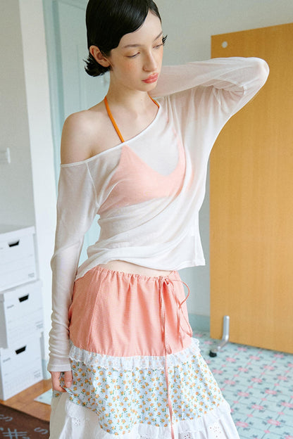 Asymmetrical Sleeve Top Set-UP