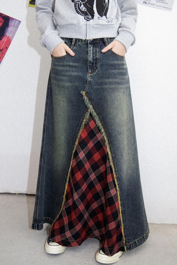 Goldfish Denim Skirt