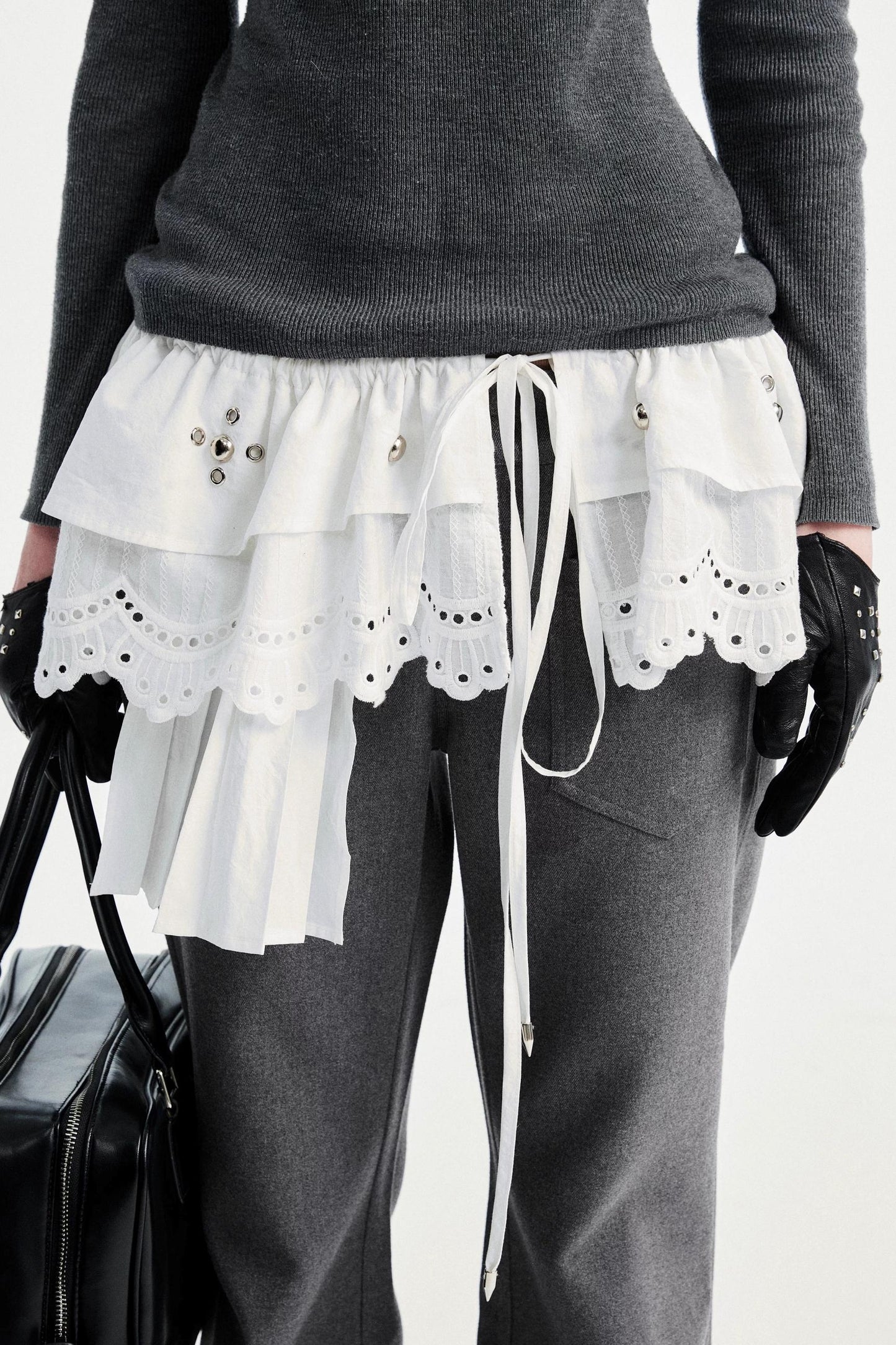 Lace Asymmetric Belt Accessory