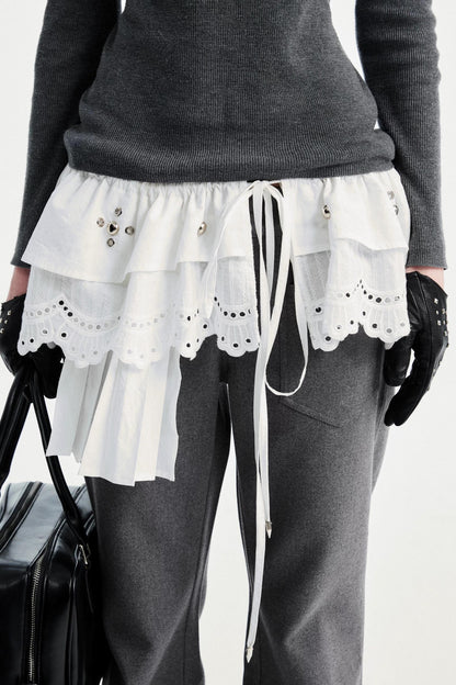 Lace Asymmetric Belt Accessory