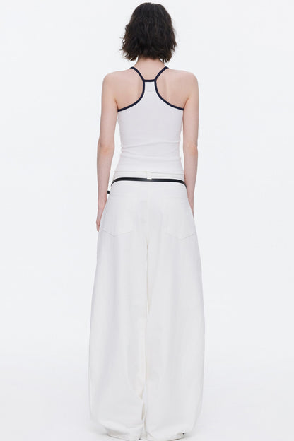 Asymmetrische Taillenjeans