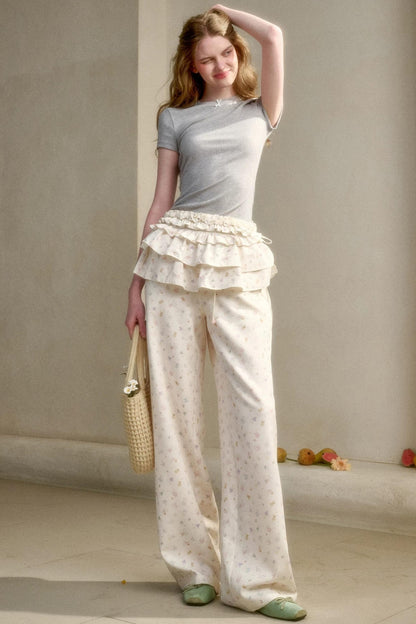 Comfortable Knit Lace Top