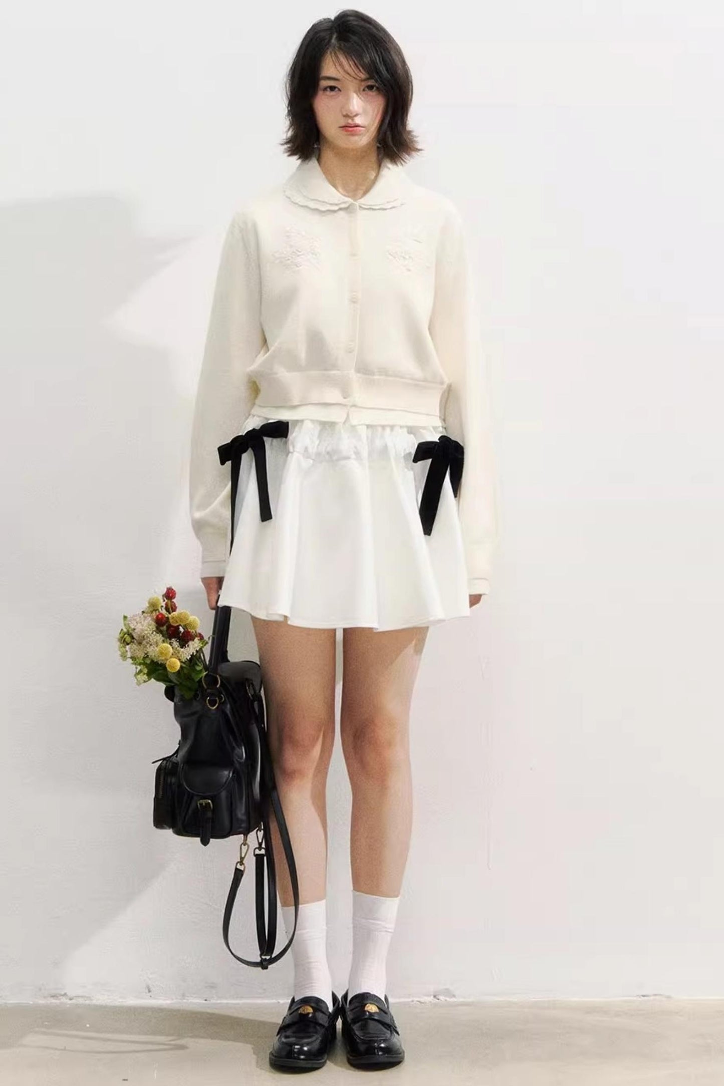 Sunset Rose Crochet Sweater