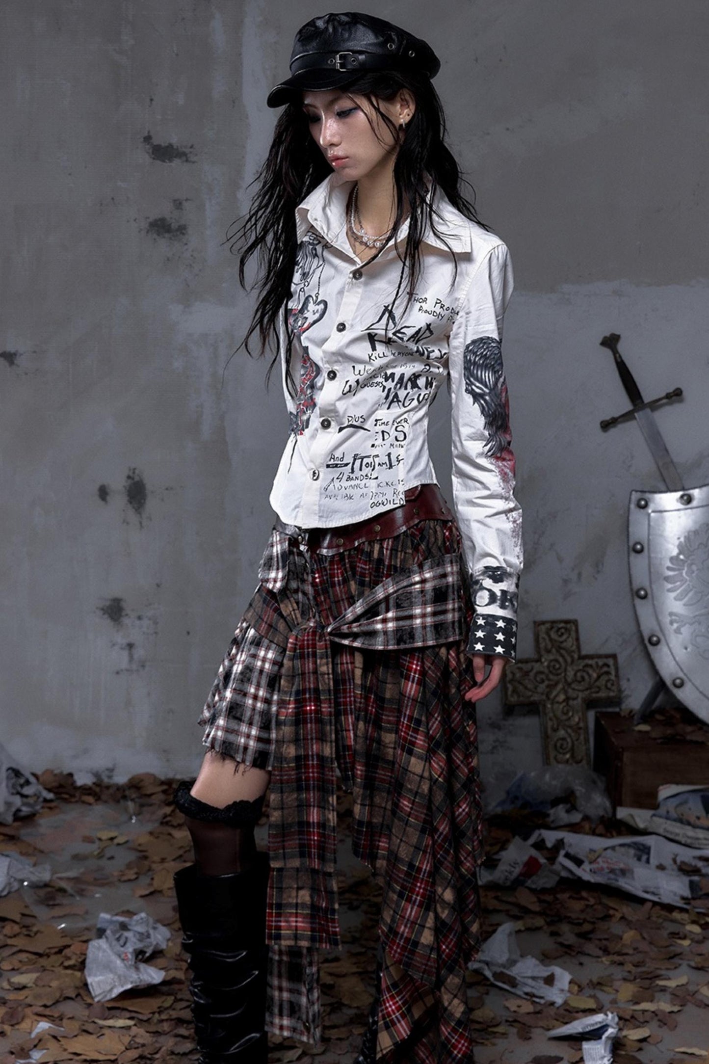 Vintage Rebel Slim Fit Long Sleeve Shirt