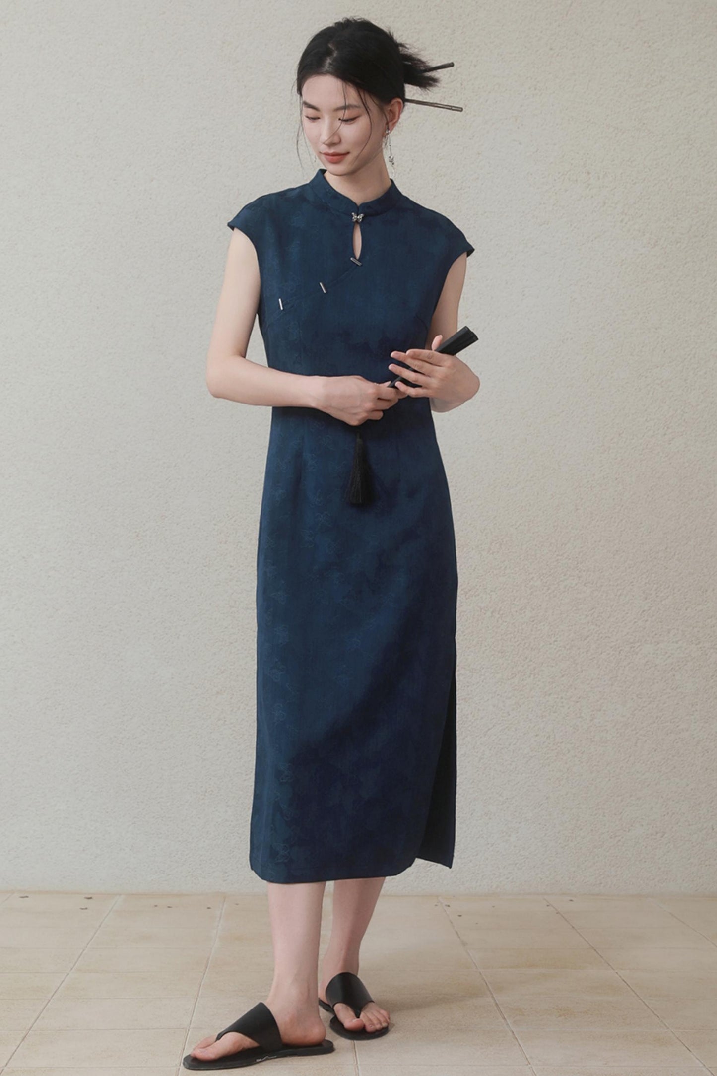 Summer Navy Denim Dress