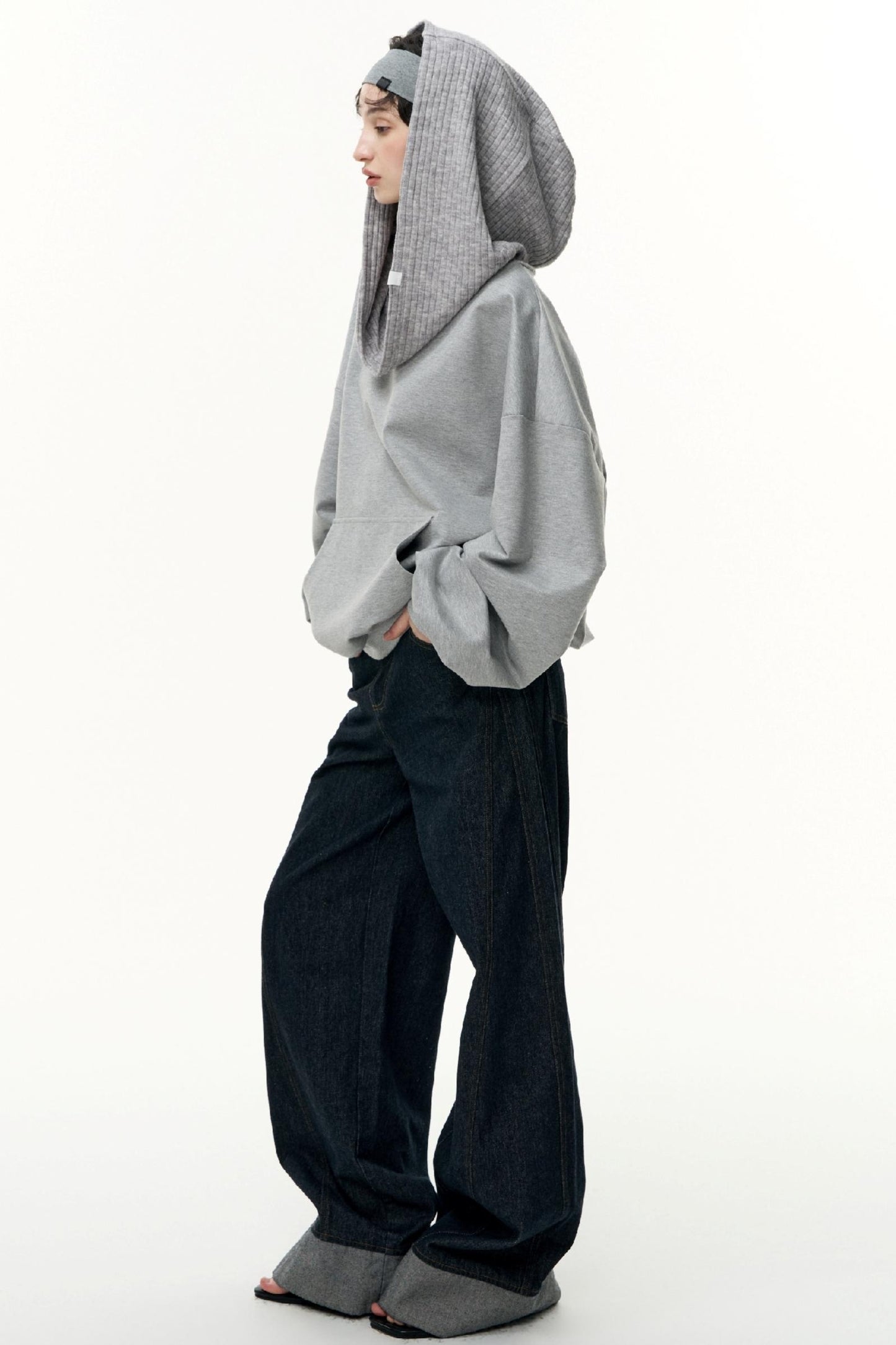 Loose Hooded Sweatshirt