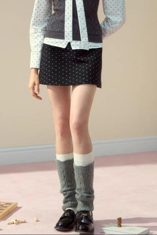 Collegiate Dot Pleats Set-Up