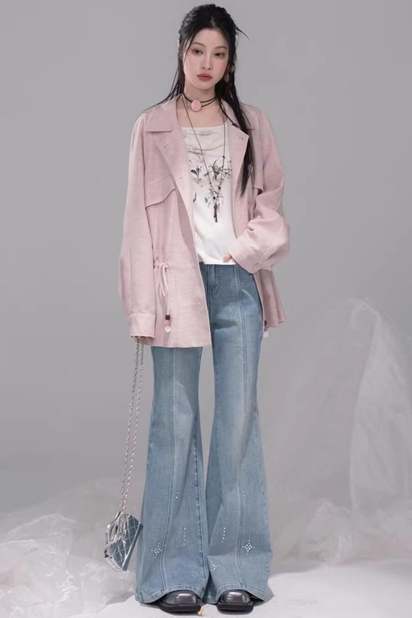 Starlight Blue Rhinestone Jeans