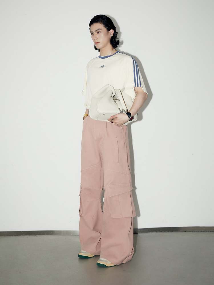 Multi Pocket Wide Leg Cargo Pants