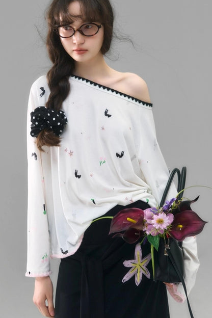 Wilderness Rabbit Crew Neck Top Set-Up