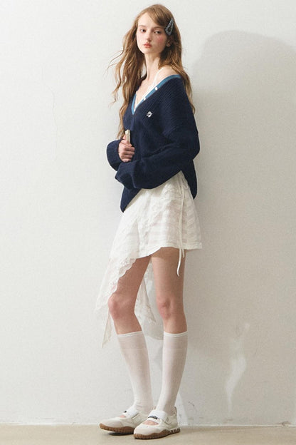 French Mint Sweater Touch Sundress Set-Up