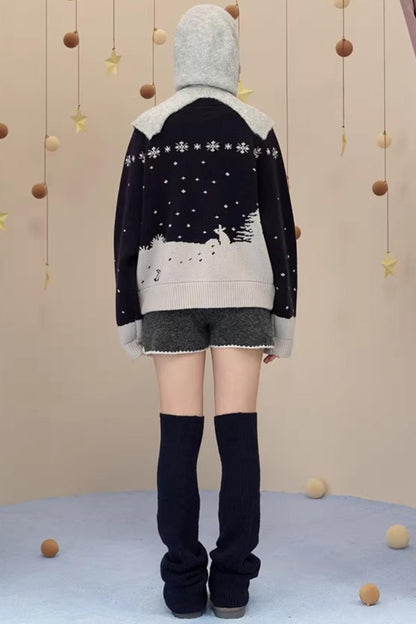 Wool Blend Button Sock Cover