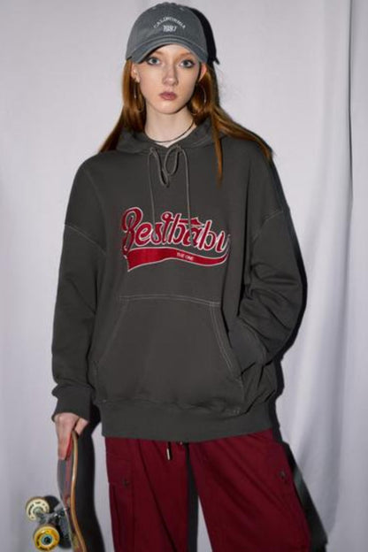 Vintage Mix Letter Sweater