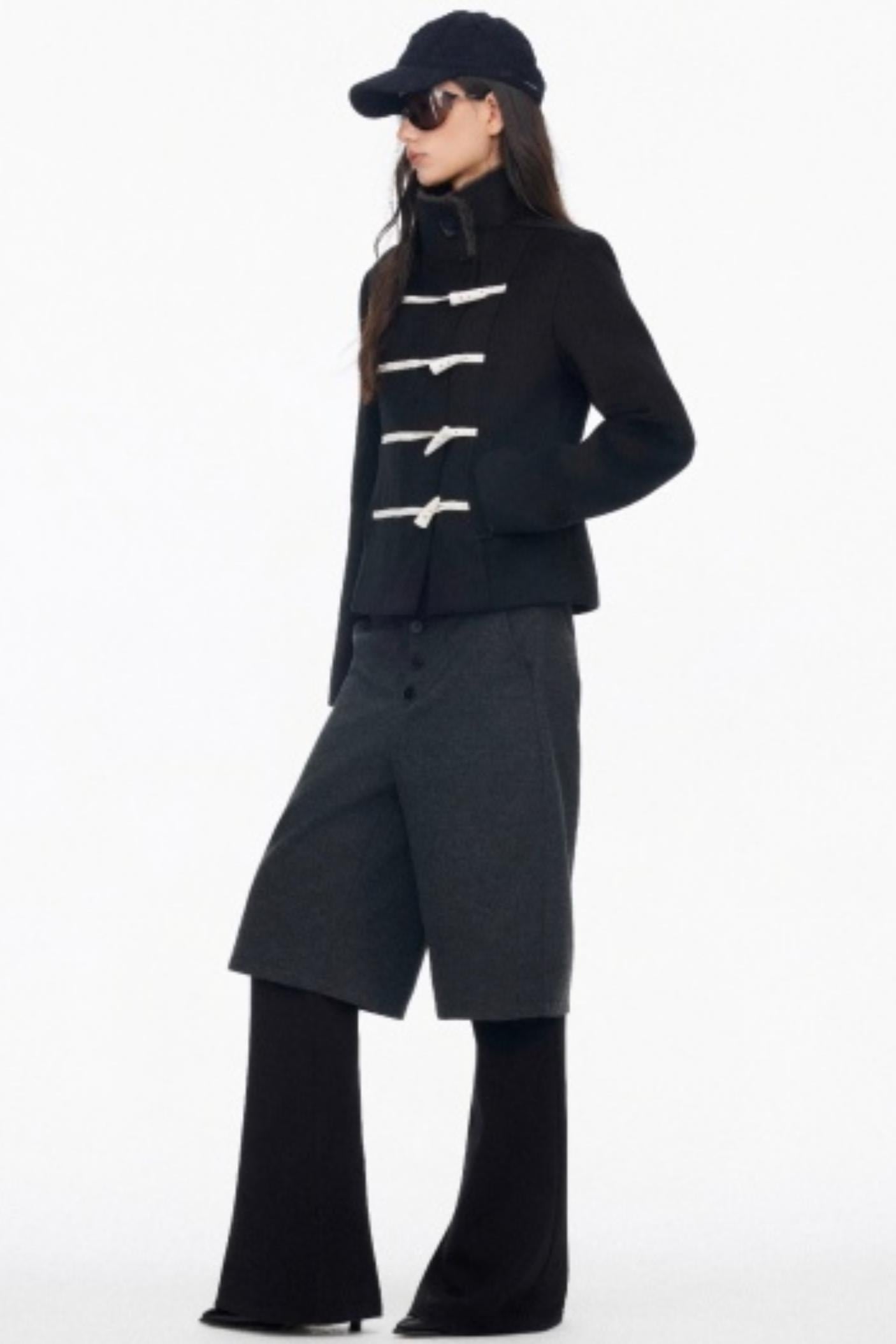 High-End Layered Bootcut Pants