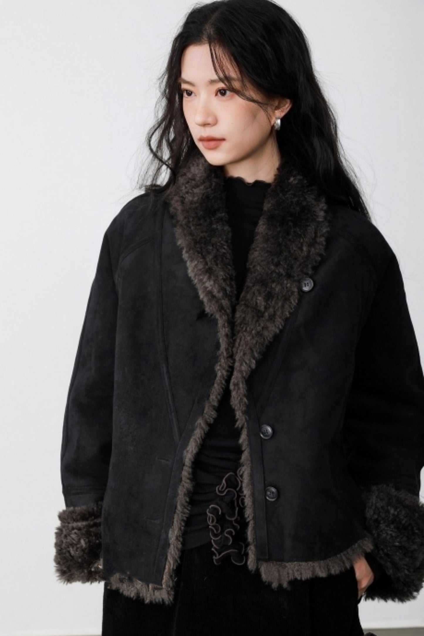 Dark Night Ruffle Top