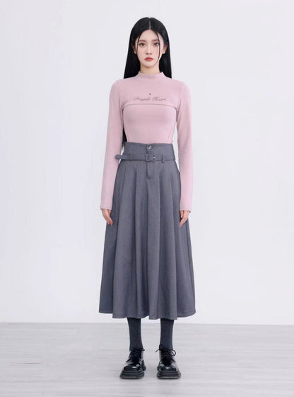 American A-line long skirt