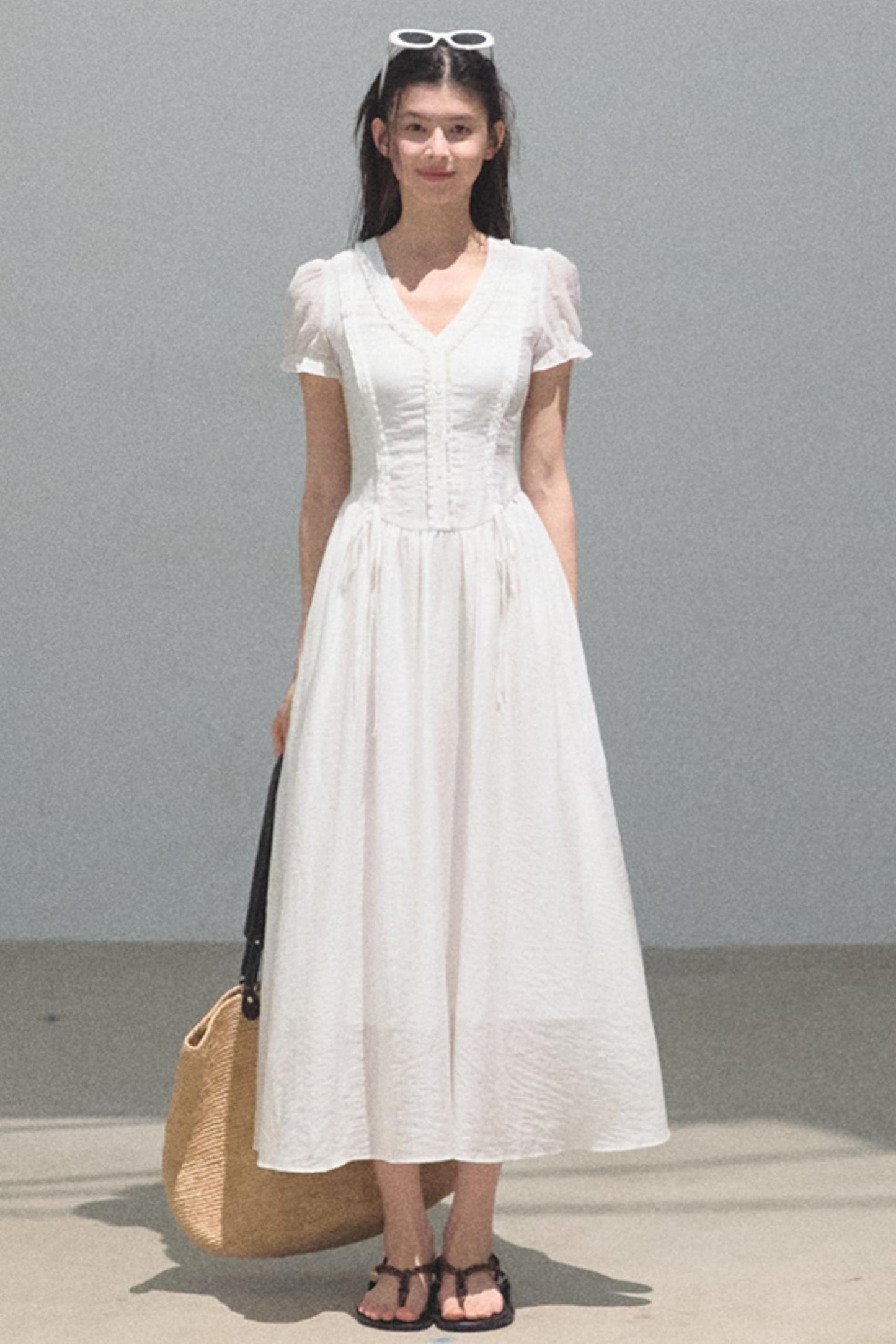 Blue Hour V-neck Dress