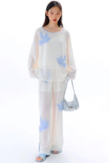 Original Embroidery Knitted T-Shirt