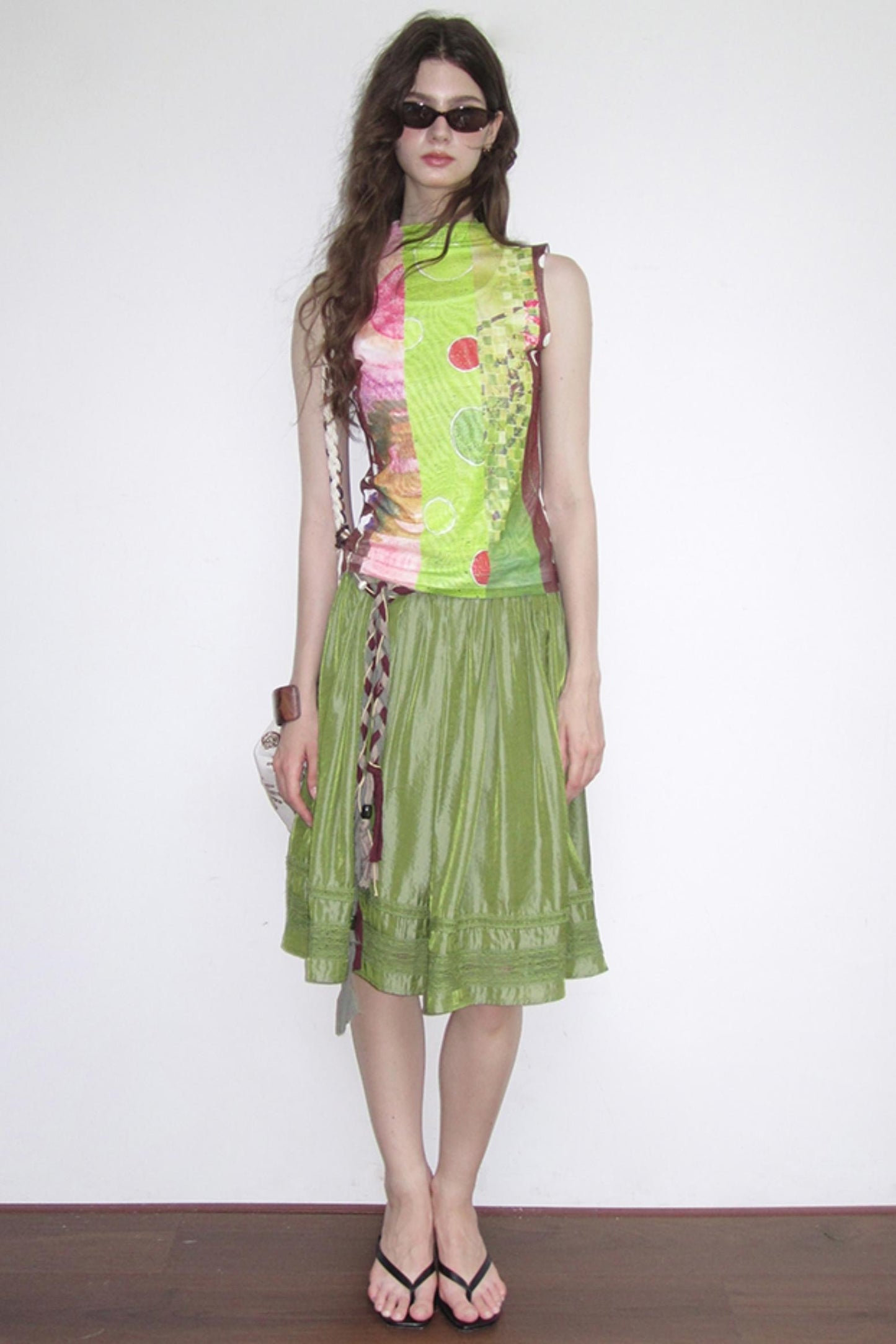 Midsummer Vintage Stretch Mesh Vest