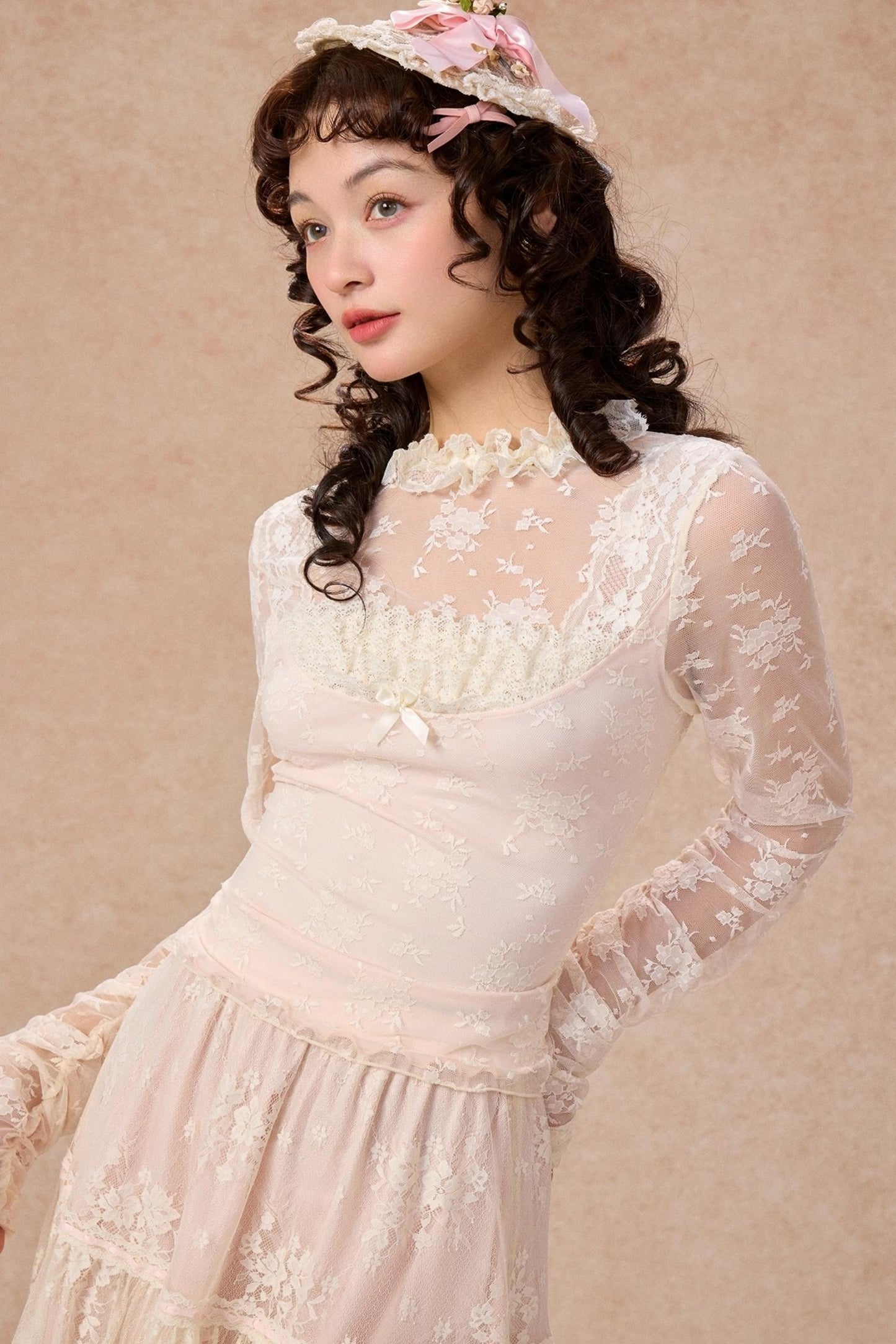 Lace Base Layer Top Skirt Set-Up