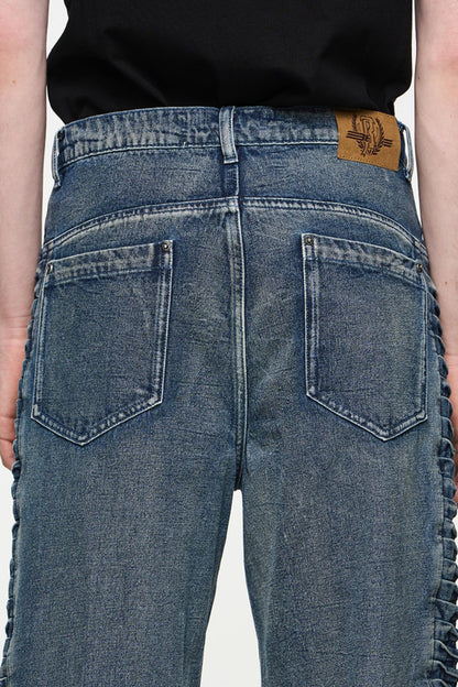 Relaxed Straight Denim Trousers