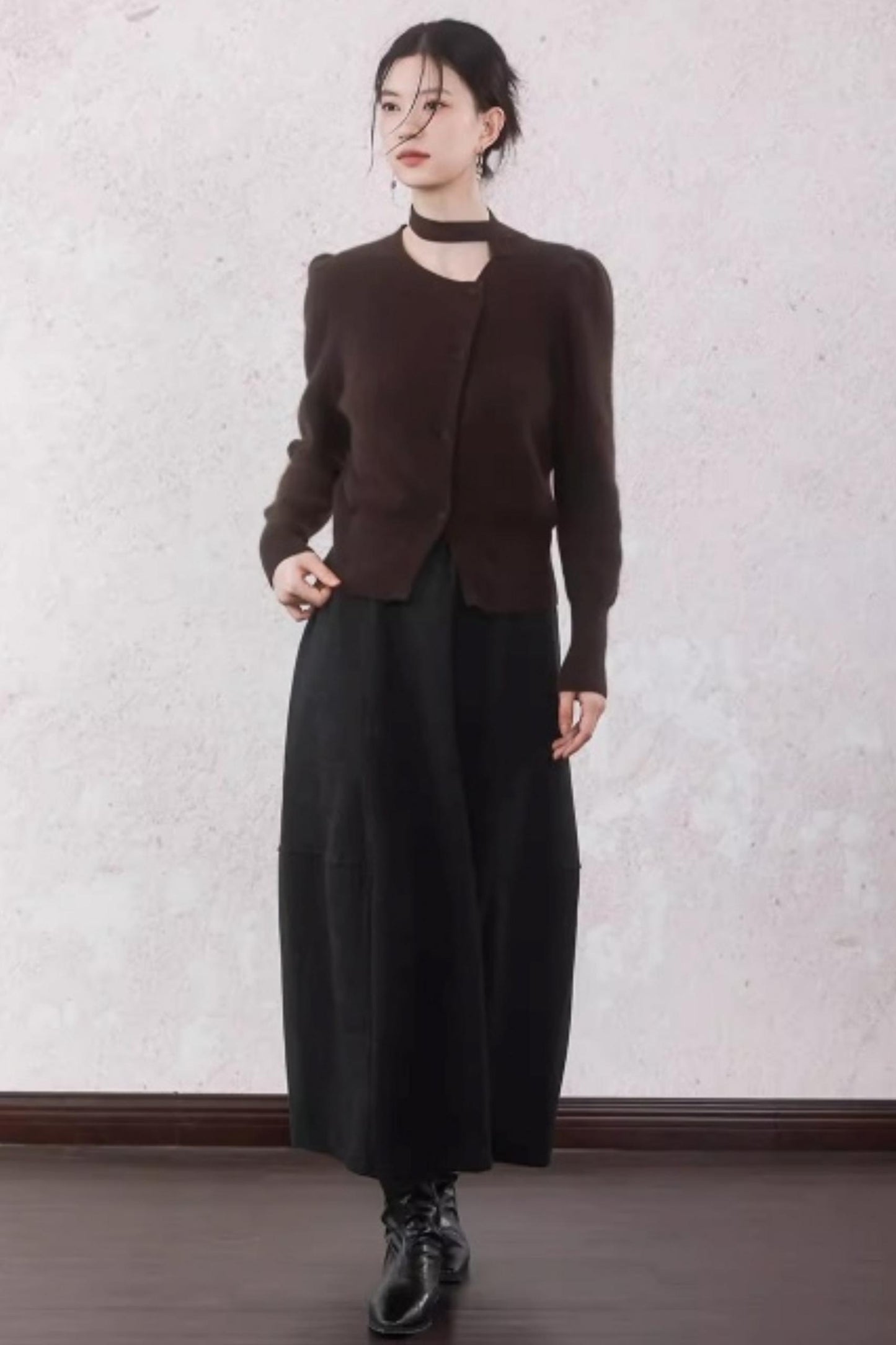 Asymmetrical Ribbon Sweater