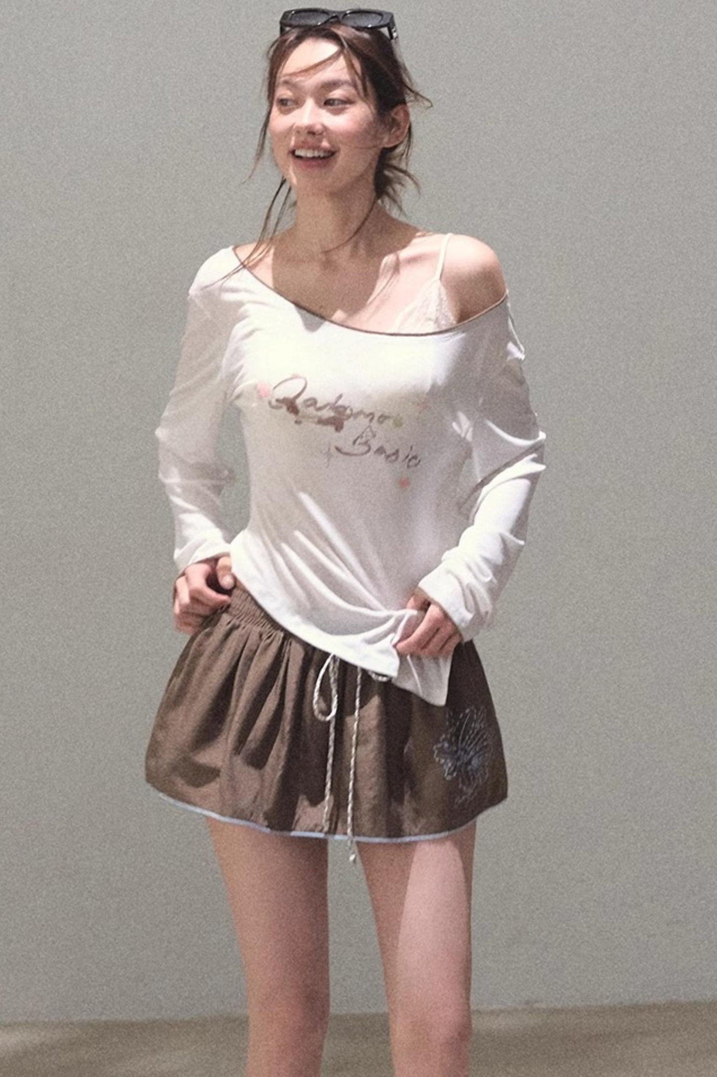 Tencel Blend Cowl Knit Top