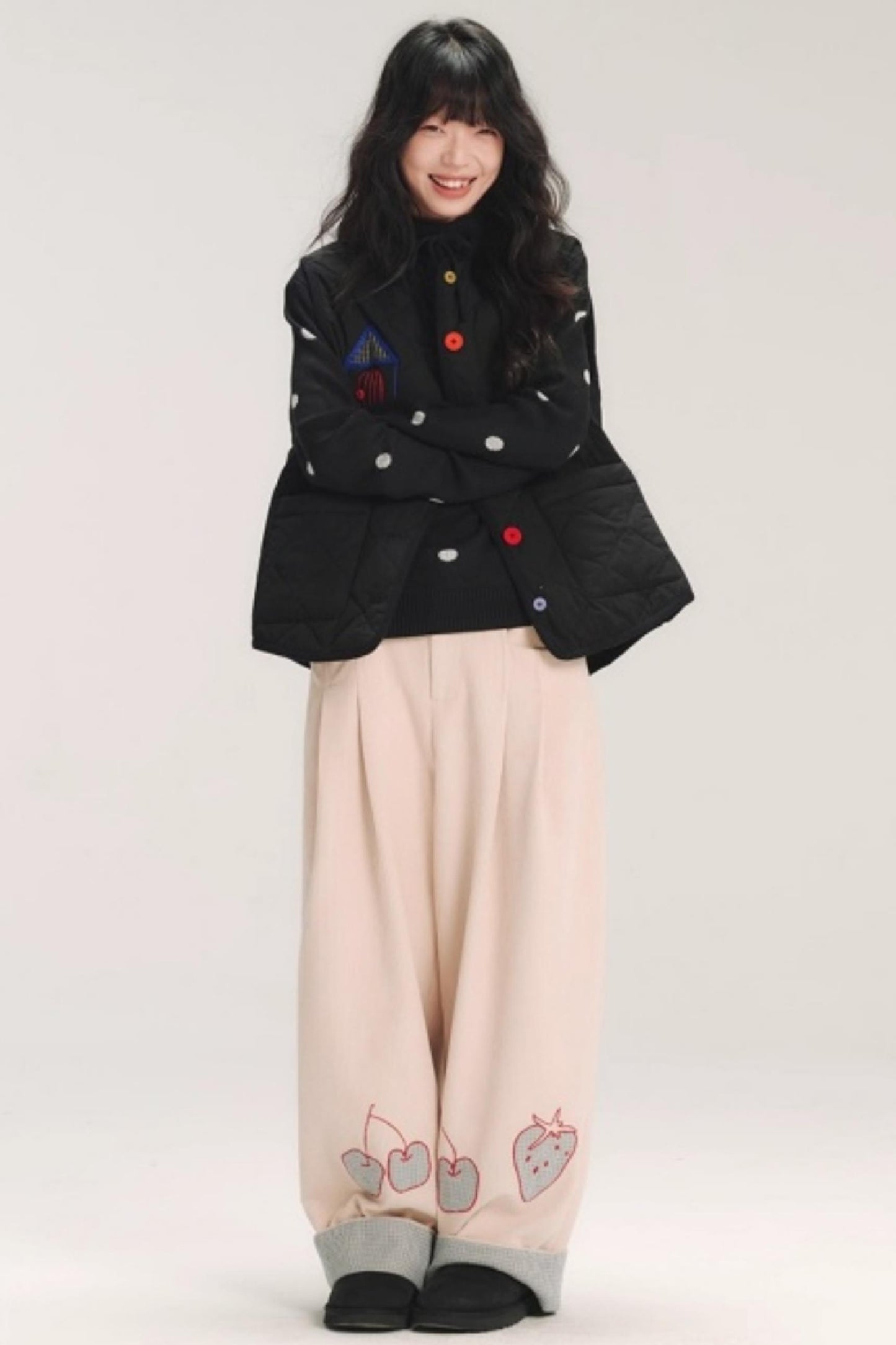 Colorful Patchwork Cotton Vest