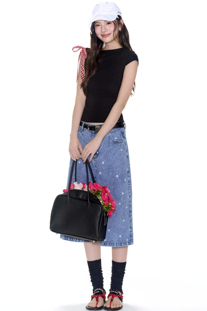 Floral Lace Camisole & Vintage Denim Set-Up