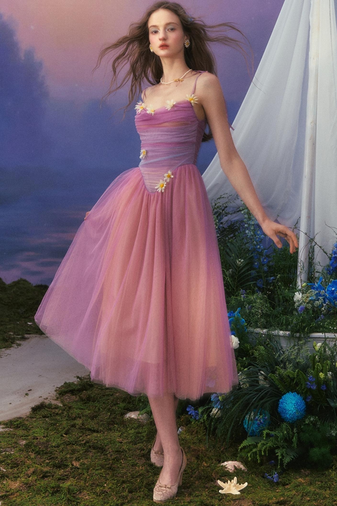 Purple Dreams Halter Dress