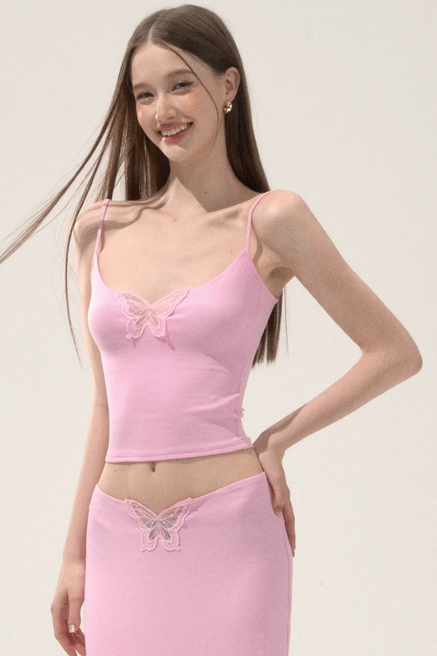Butterfly Embroidery Camisole