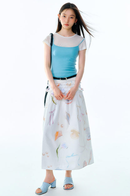 Chic Sea Bustier Skirt