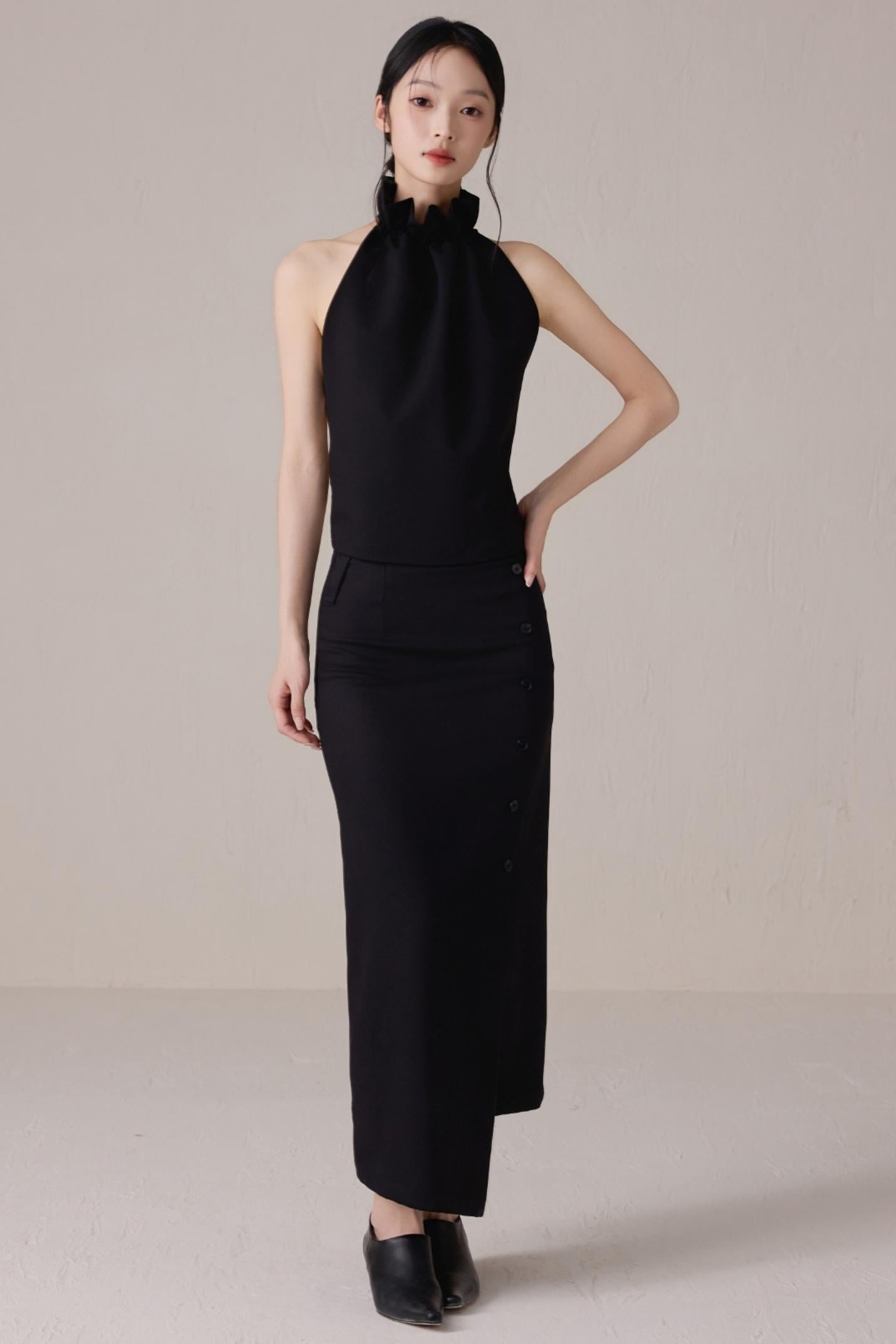 Black High-Waist Skirt