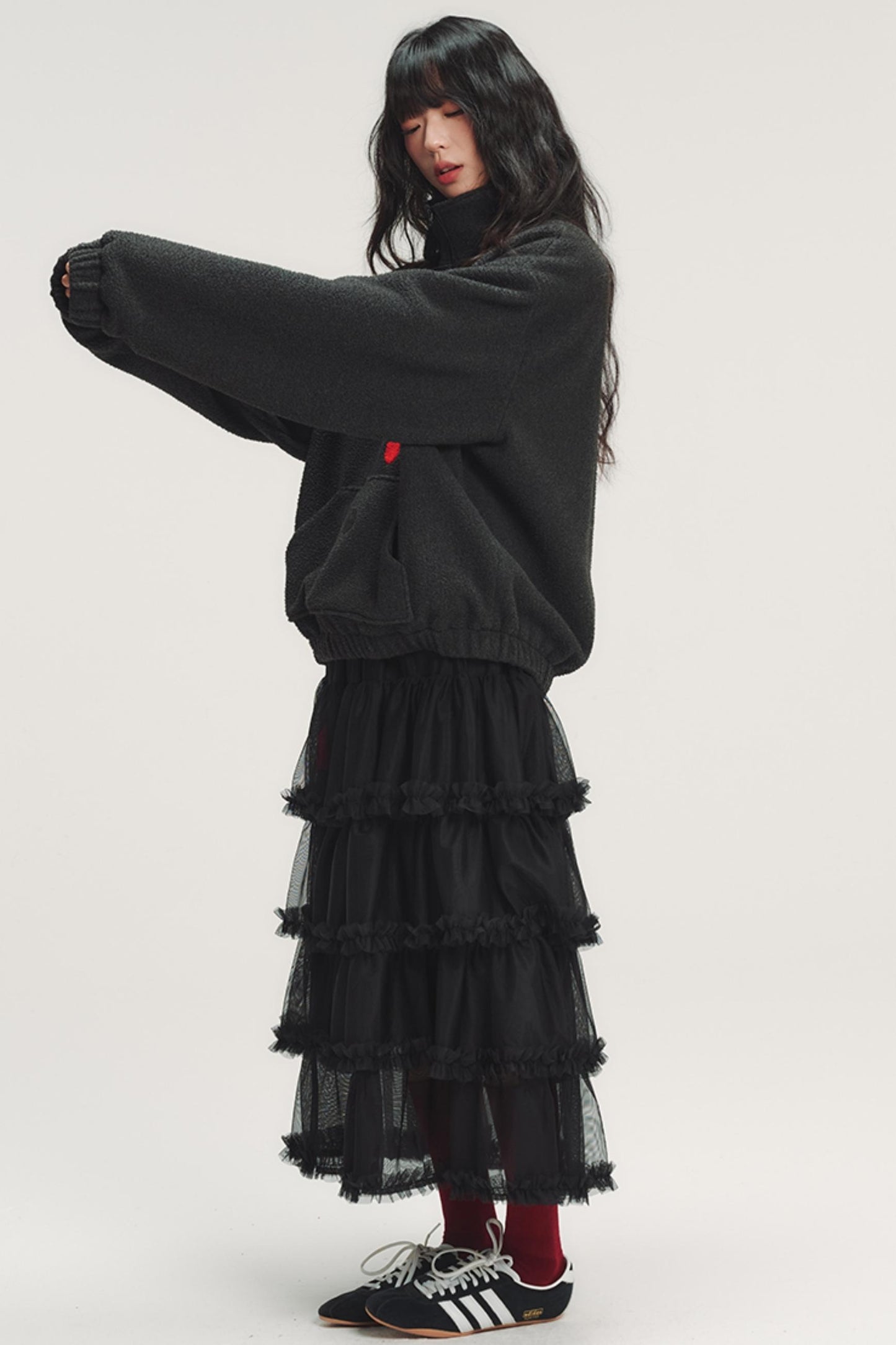 Colorful Plaid Fleece Sweatshirt