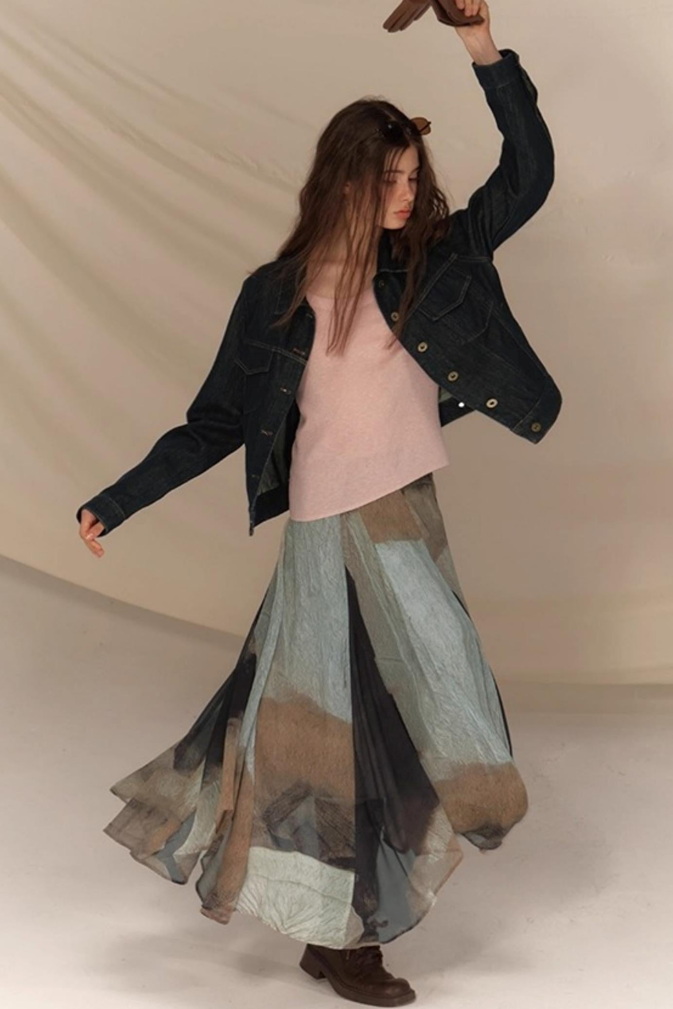 Raw Washed Amber Denim Jacket