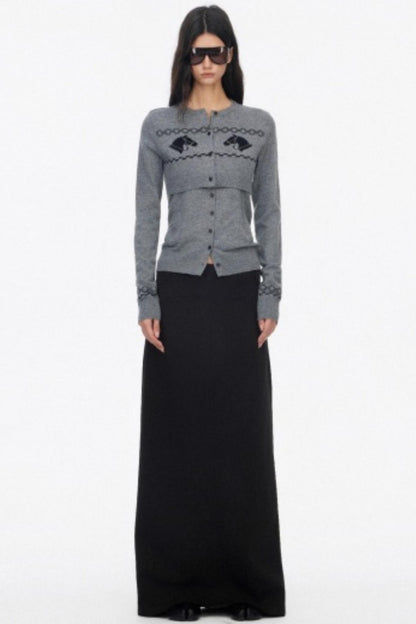 Versatile Slimming Straight Skirt