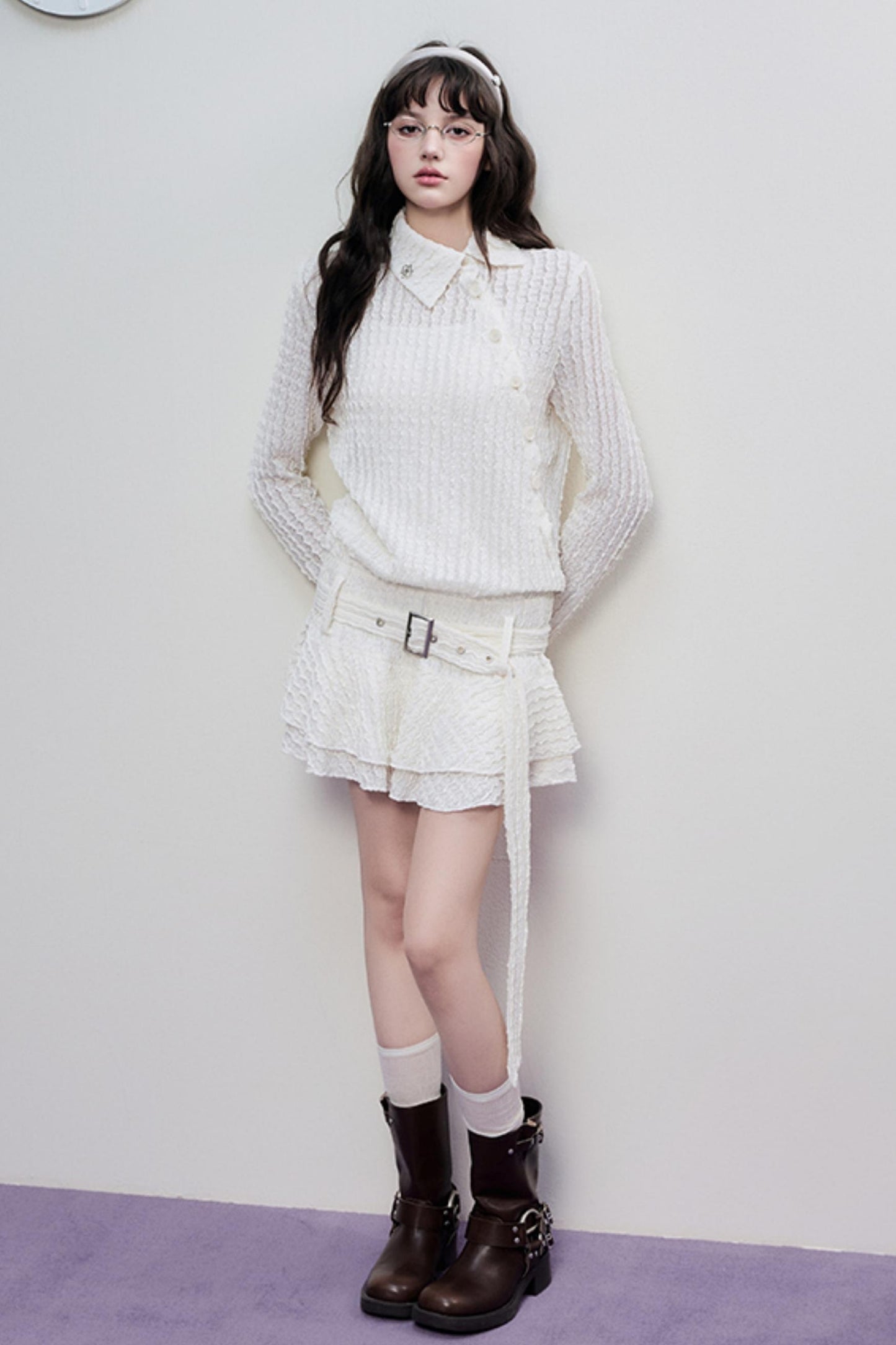 Hollow Lace Spring Halter Dress