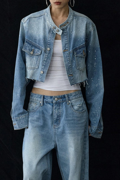 Blue Winter Denim Jacket
