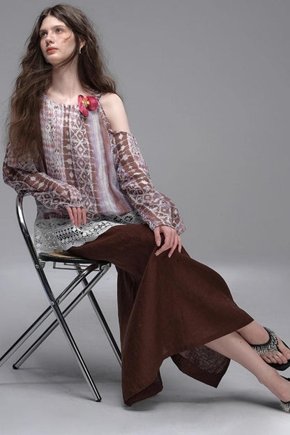 Wandering Petals Lace Shirt