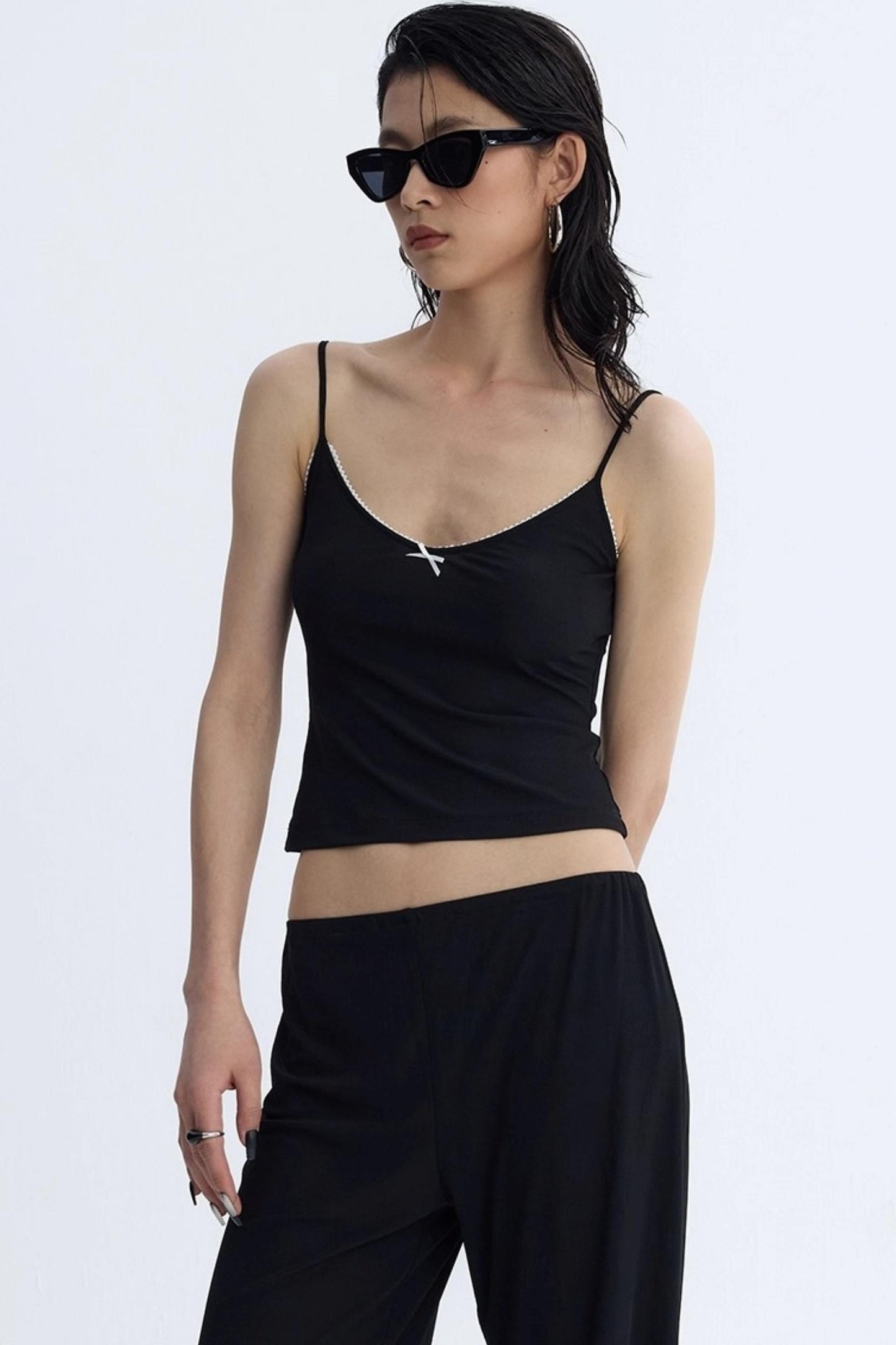 Cool Lace Bow Three-Piece Set-Up