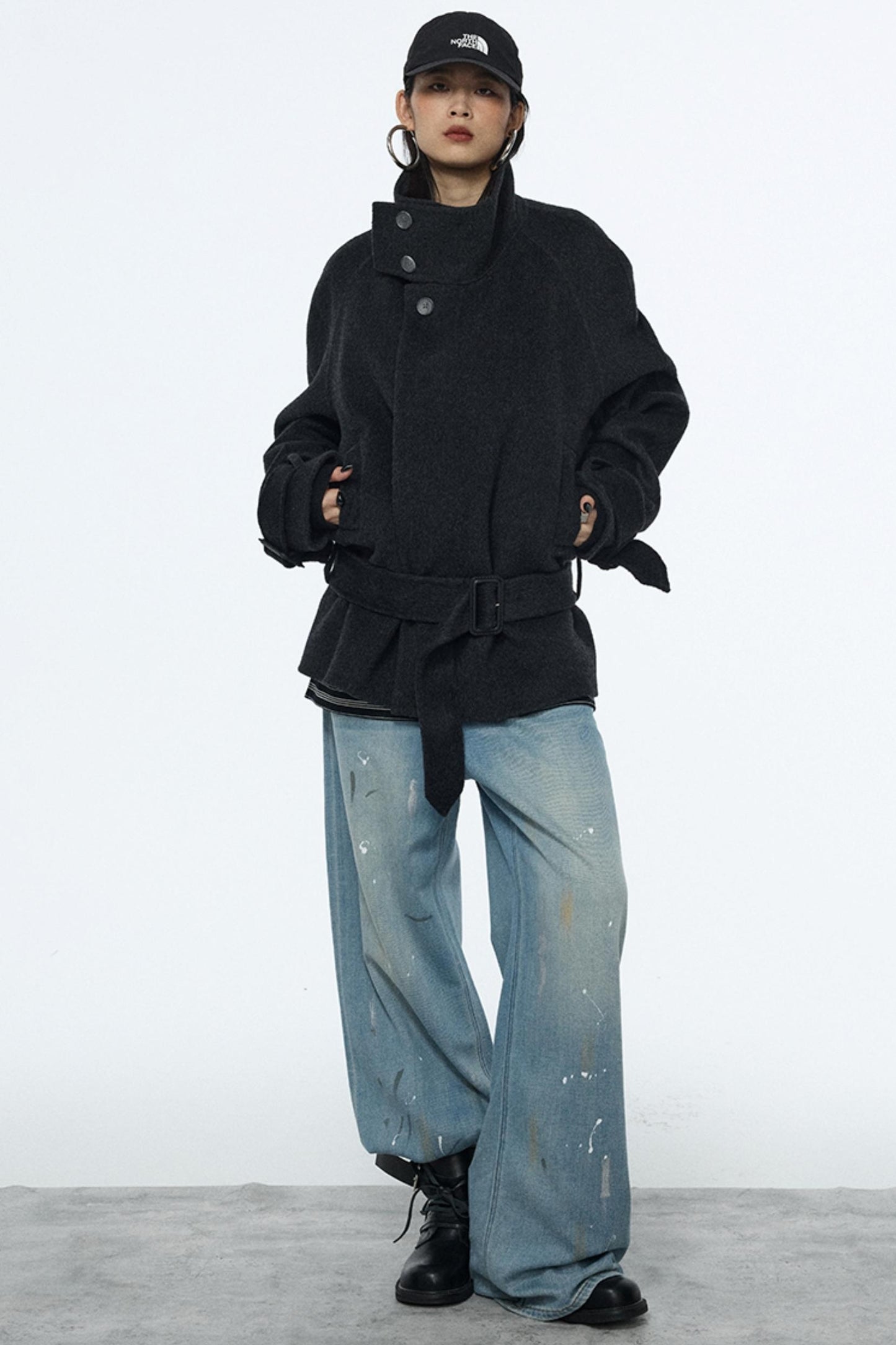 Splash-Ink Vintage Denim Pants