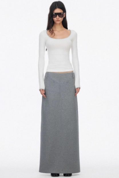 Versatile Slimming Straight Skirt