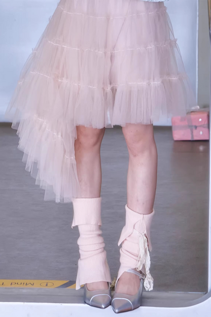 Peach Pink Puffy Skirt