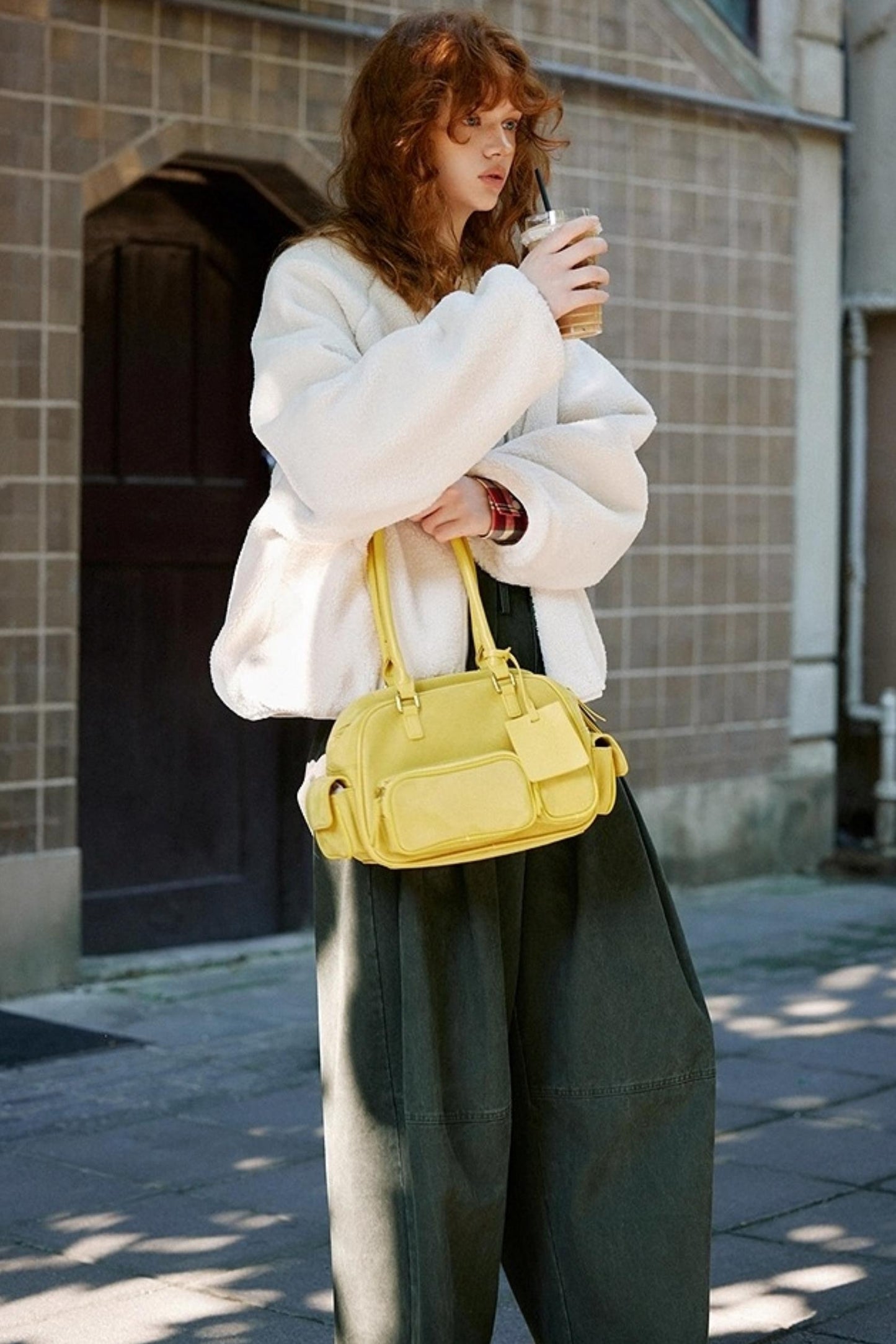 Lily Shadow Lambhair Coat