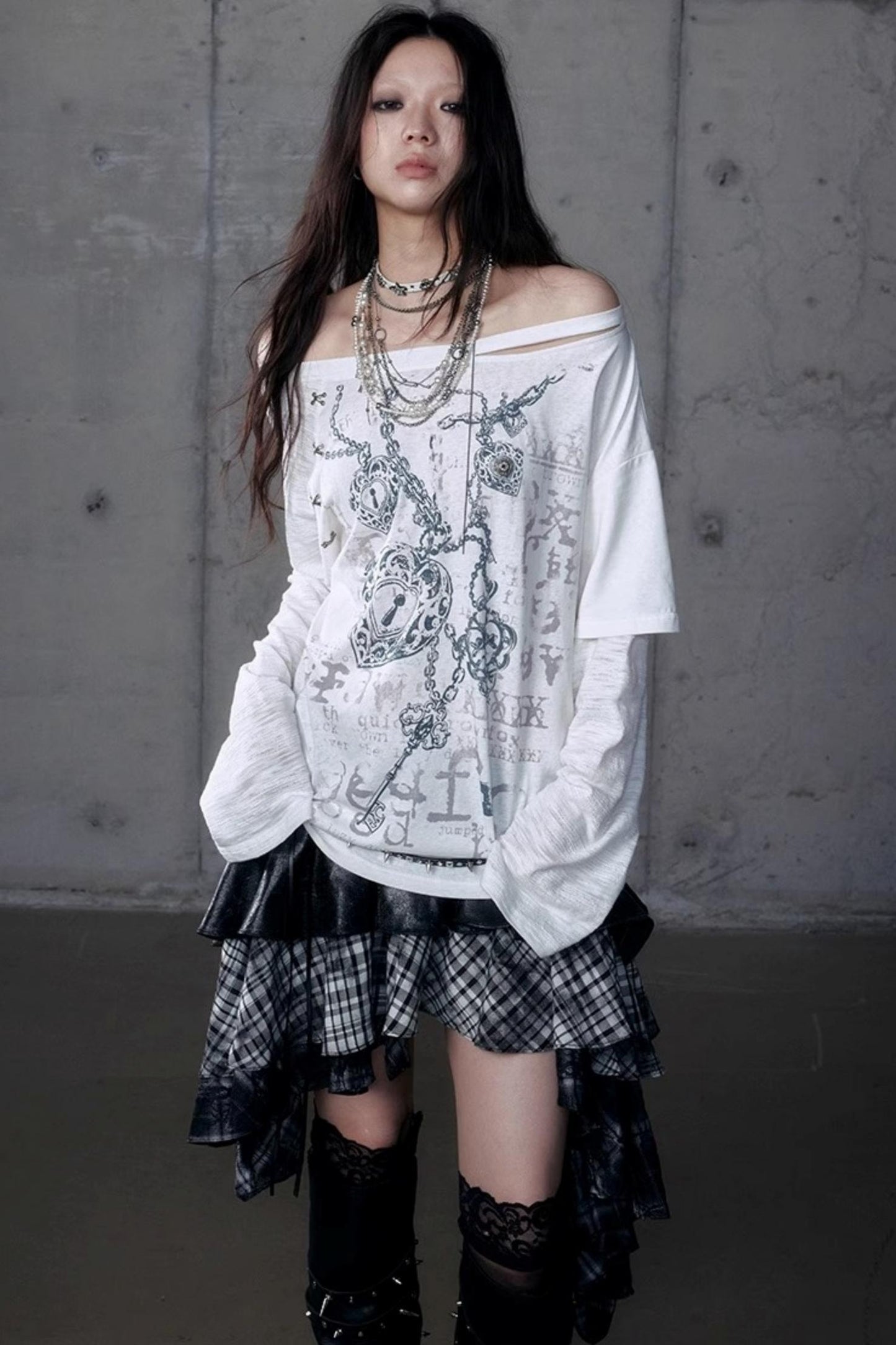 Wasteland Punk One-Shoulder T-Shirt