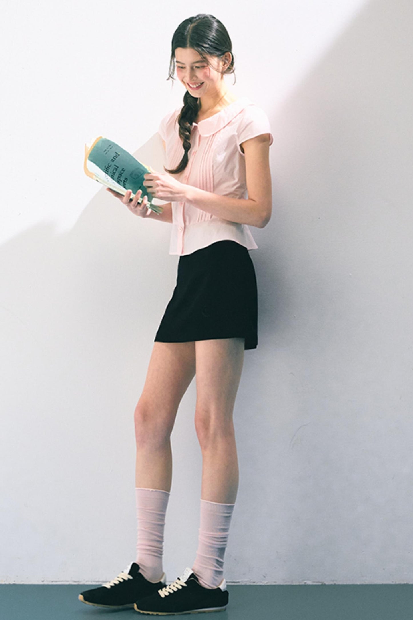 Pink Peter Pan Collar Shirt