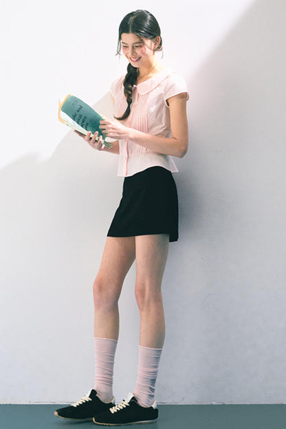 Pink Peter Pan Collar Shirt