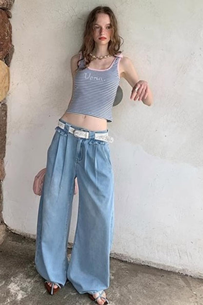 Rhinestone Striped Camisole