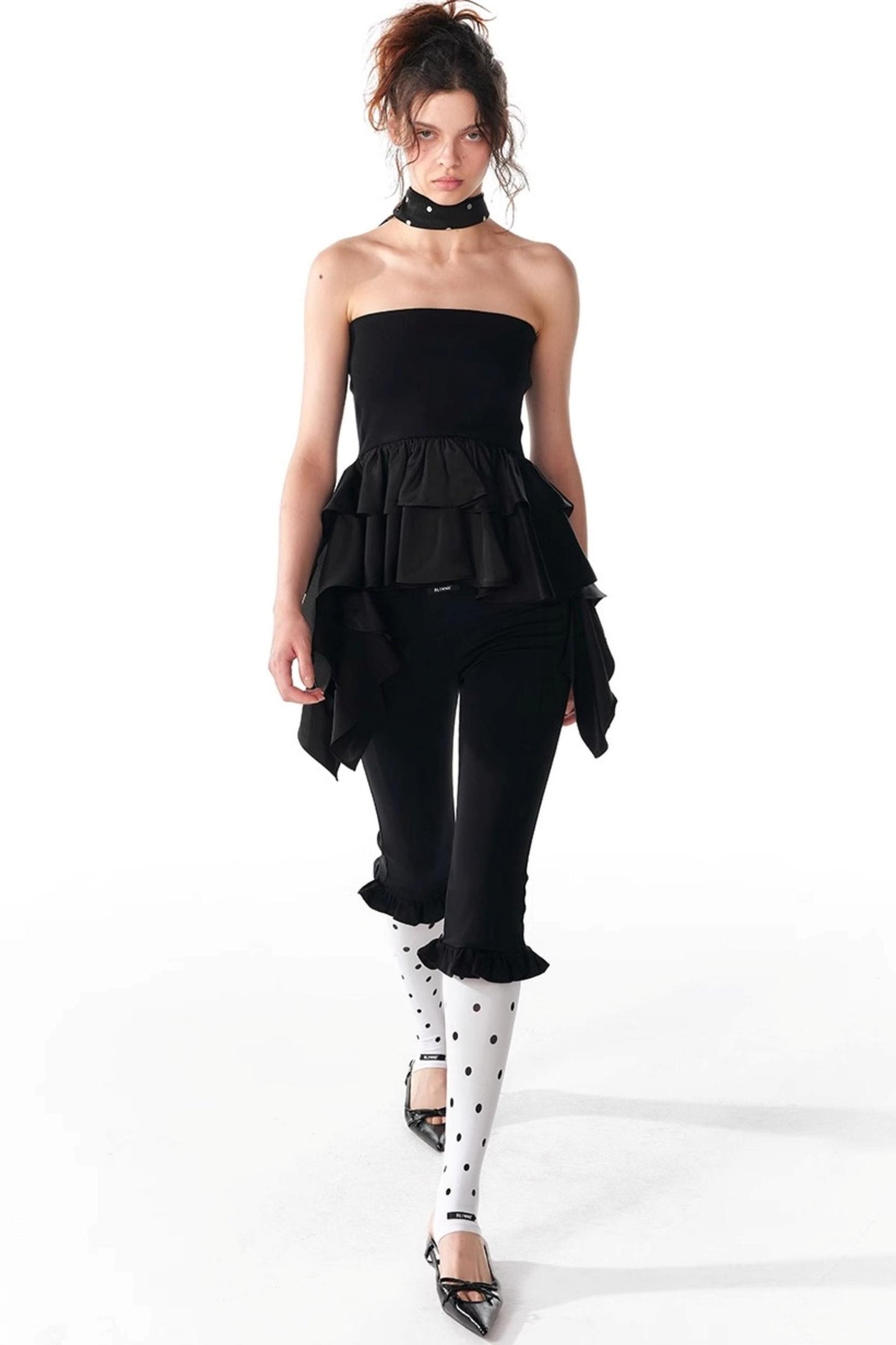 Summer Slim Ruffle Lace Top