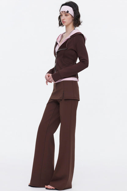 Skin-Friendly Knit Skirt Pants